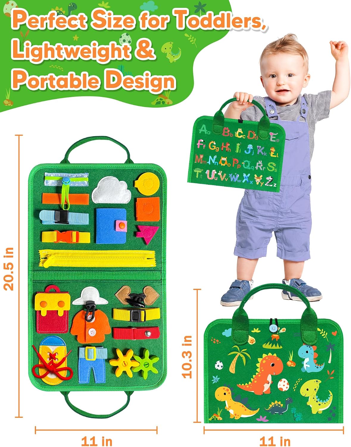 Gojmzo Tablero Ocupado Juguetes Montessori para Niños Pequeños de U...