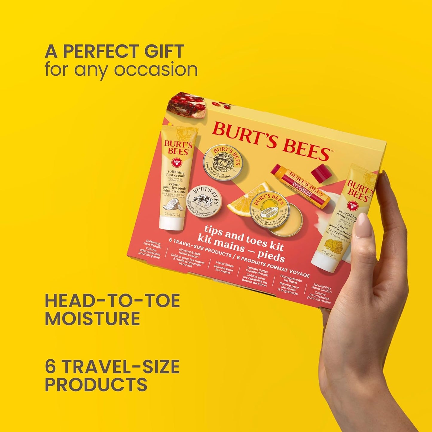 Burt's Bees Kit de ideas de regalos, consejos y dedos de los pi...