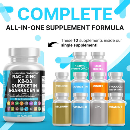 Suplemento de NAC de Clean Nutraceuticals N-Acetil Cisteína Vitamin...