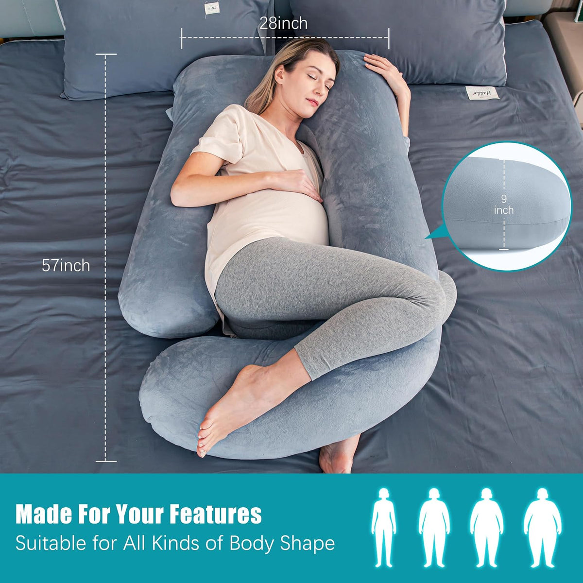 Cute Castle Almohadas de embarazo, almohada de maternidad suave en...