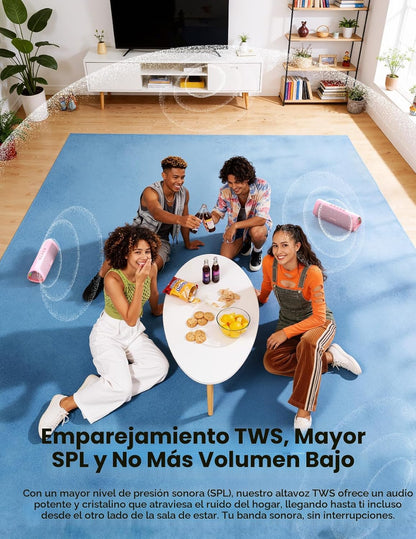BolaButty Altavoz Bluetooth con sonido HD, inalámbrico portátil, IP...