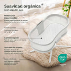 Paquete de 2 protectores de colchón impermeables para moisés 30x18...