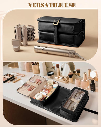Marscamd Bolsa de viaje para herramientas para el cabello con alfom...