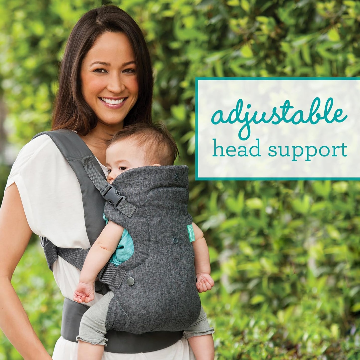 Infantino Flip - Portabebés 4 en 1 convertible, ajustable, ergonómi...