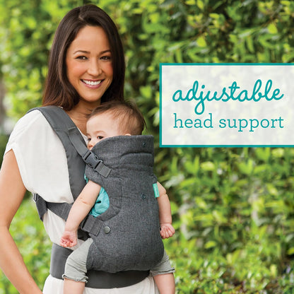 Infantino Flip - Portabebés 4 en 1 convertible, ajustable, ergonómi...