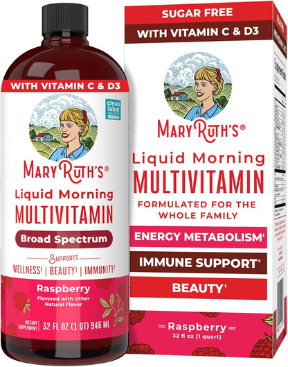 Multivitamínico para mujeres, hombres y niños, vitaminas líquidas d...