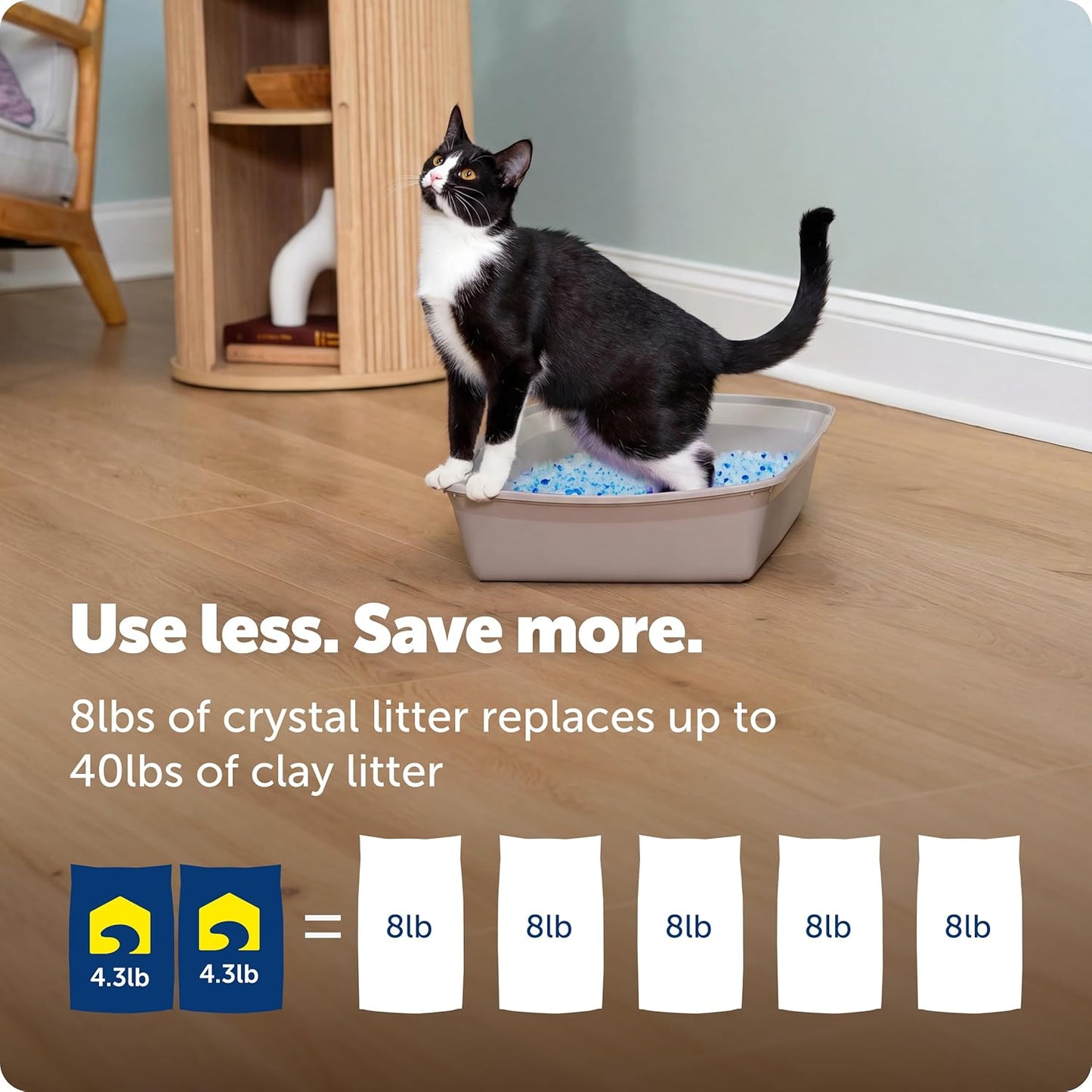 PetSafe ScoopFree Arena de Cristal Premium para Gatos - Supera a la...