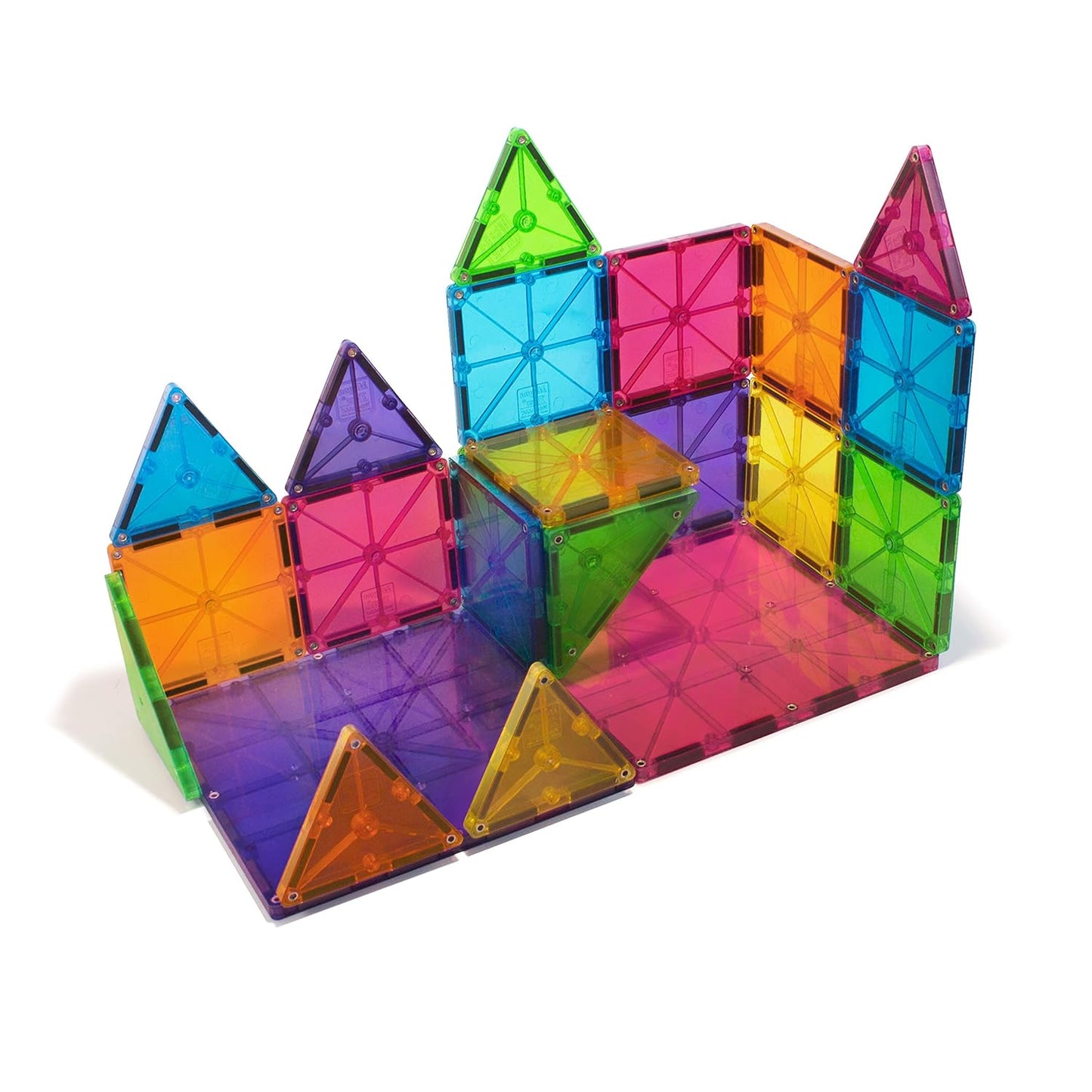 MAGNA-TILES Juego clásico de construcción magnética de 32 piezas, l...