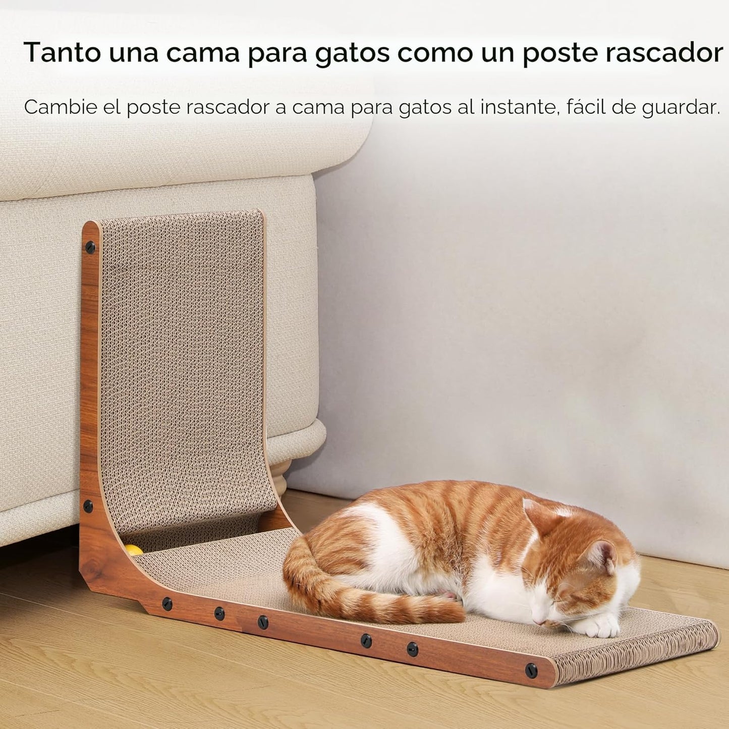 FUKUMARU Rascador para Gatos, Almohadilla para Rascar de 26.8 Pulga...