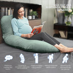MOON PARK - Almohadas de embarazo para dormir - Almohada de materni...