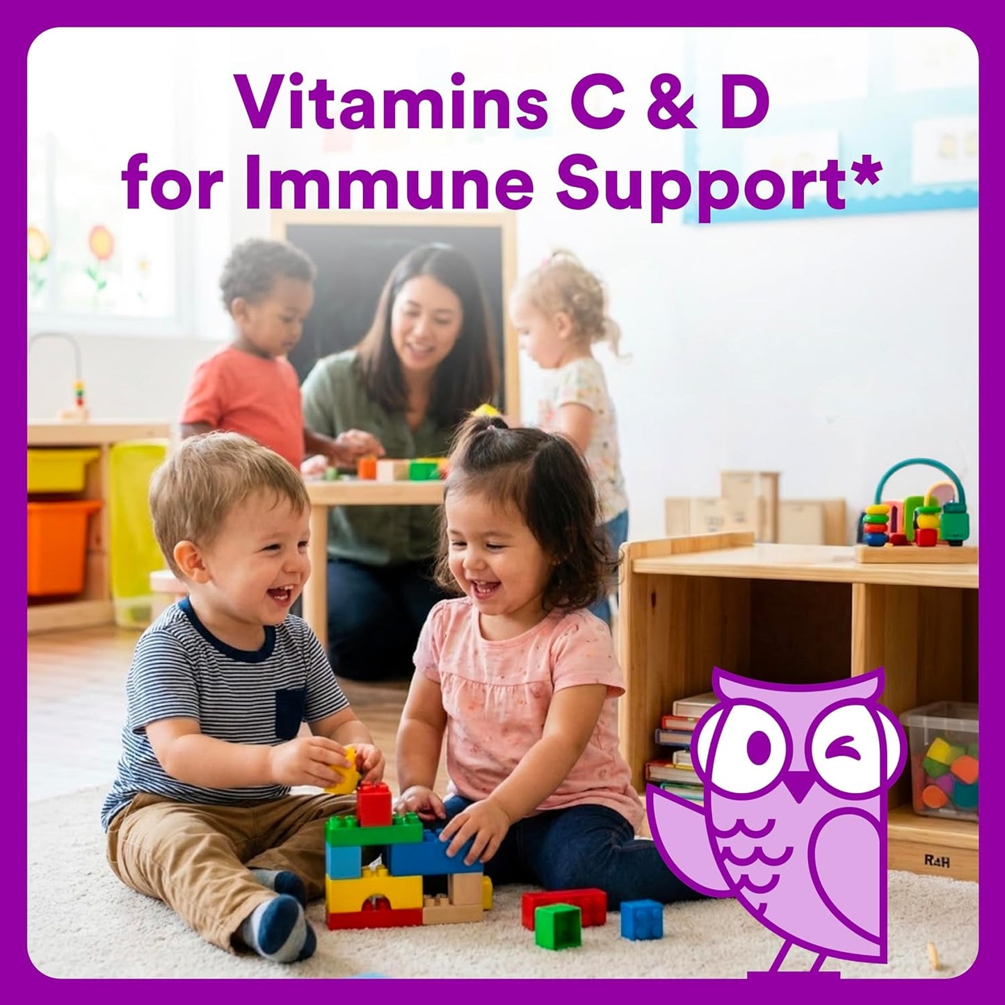 SmartyPants Gomitas multivitamínicas para niños pequeños, Omega 3 (...