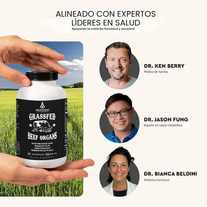 Ancestral Supplements Suplemento de órgano de res alimentado con pa...