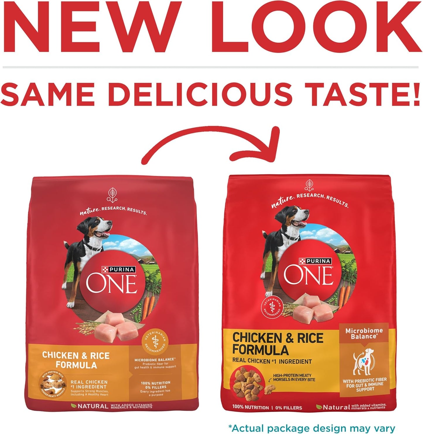 Purina ONE Comida seca para perros con fórmula de pollo y arroz, bo...