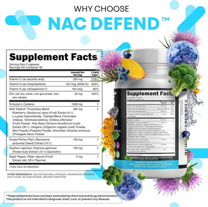 Suplemento de NAC de Clean Nutraceuticals N-Acetil Cisteína Vitamin...