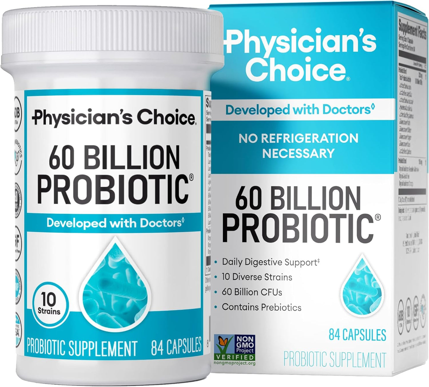 Physician's CHOICE Probióticos 60 mil millones de UFC \u2013 10...