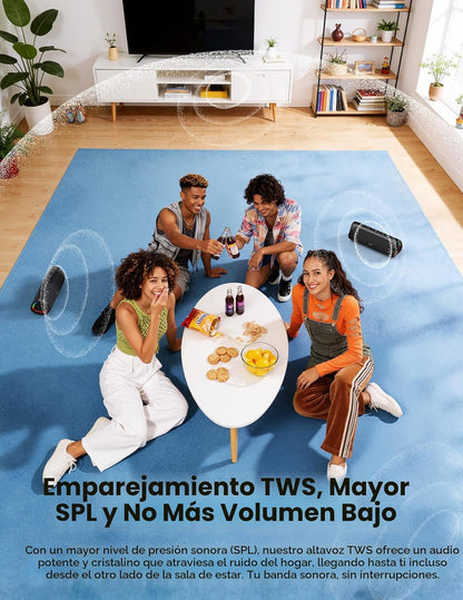 BolaButty Altavoz Bluetooth con sonido HD, inalámbrico portátil, IP...