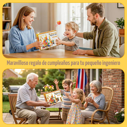 Azulejos magnéticos para niños de 4 a 8 años, juguetes de construcc...