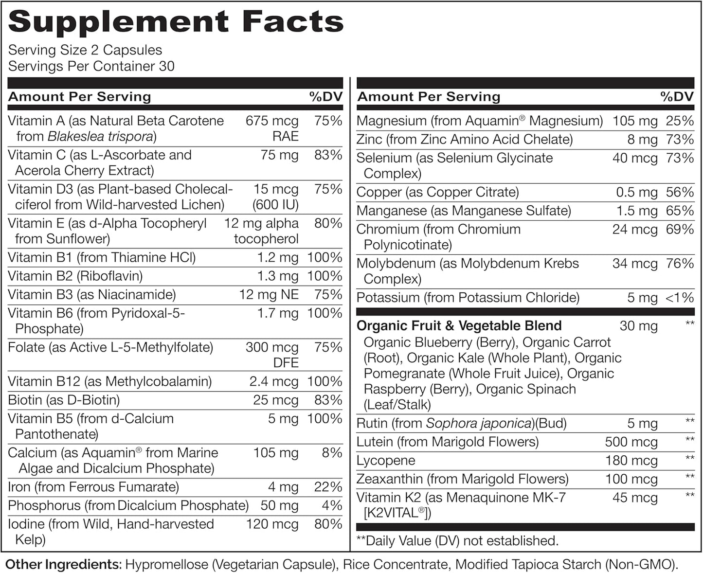 NATURELO Multivitaminas para Adolescentes Niñas\/Niños, 60 Cápsulas...