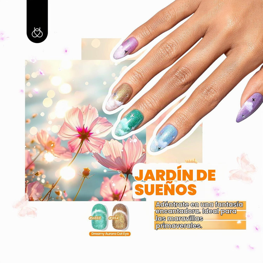 Beetles - Juego de esmaltes de uñas de gel de ojo de gato, 36 color...