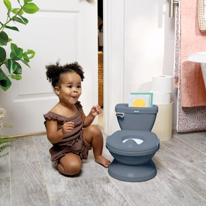 Ingenuity My Size Potty Pro en azul, inodoro de entrenamiento infan...