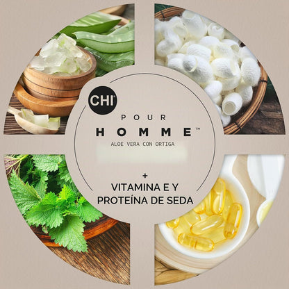 CHI Pour Homme Aceite para barba para hombres, suaviza y suaviza el...