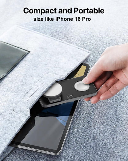 UEQ Estación de carga inalámbrica plegable 3 en 1 para Apple compat...