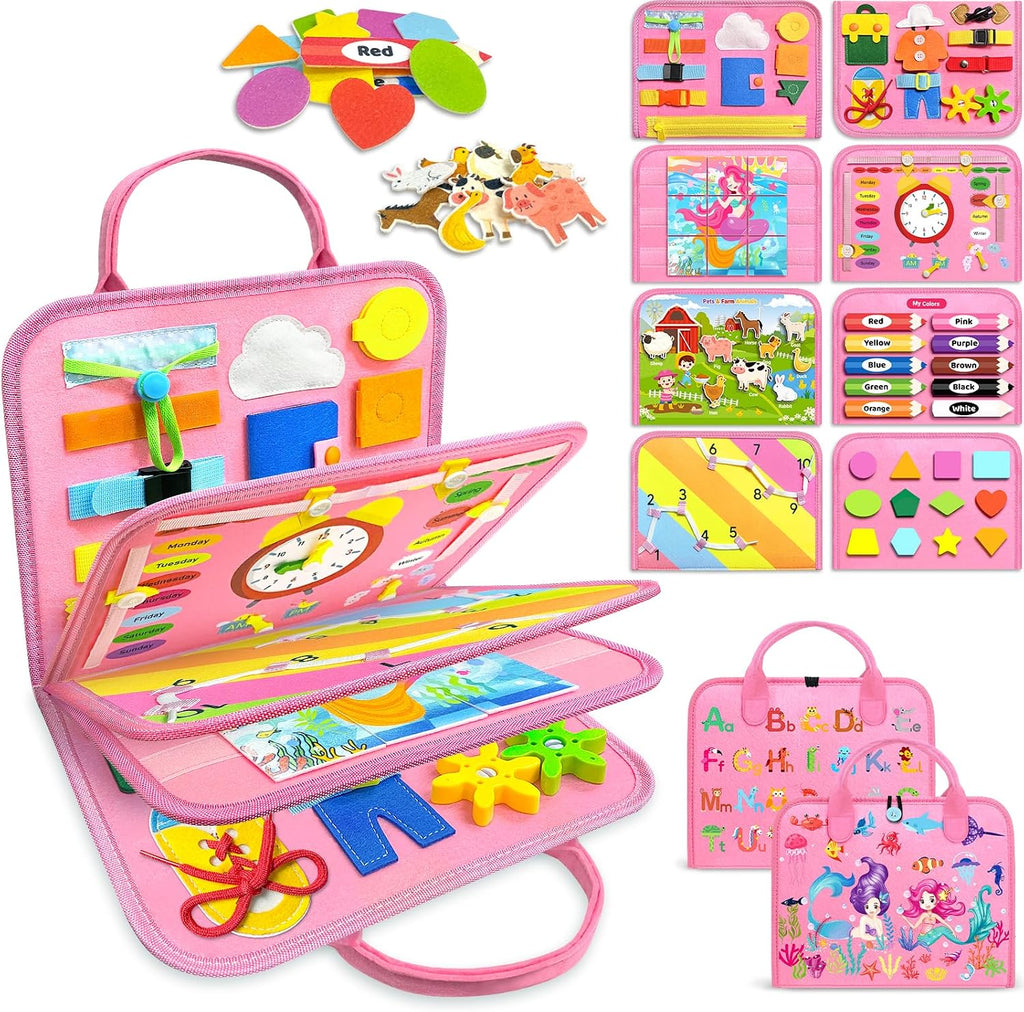 Gojmzo - Tablero de actividades Montessori, para niñas de 1, 2, 3 o...