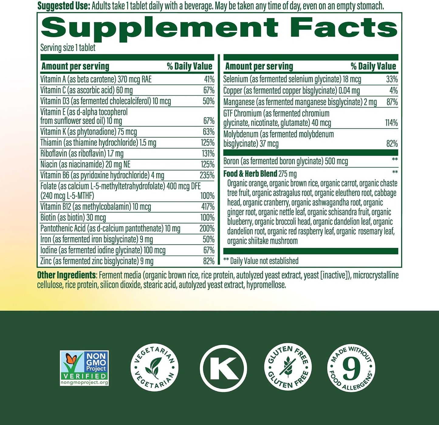 MegaFood - Women's One Daily, soporta equilibrio emocional saludabl...