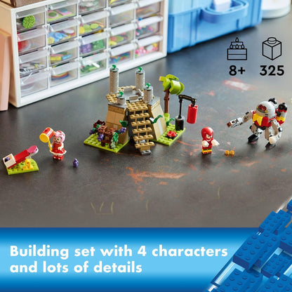 LEGO Sonic The Hedgehog: Knuckles and The Master Emerald Shrine - Set de Construcción de Juguete Coleccionable de Videojuegos, Viene con 2 Figuras de Acción de Sonic, Regalo para Gamers para Niños y