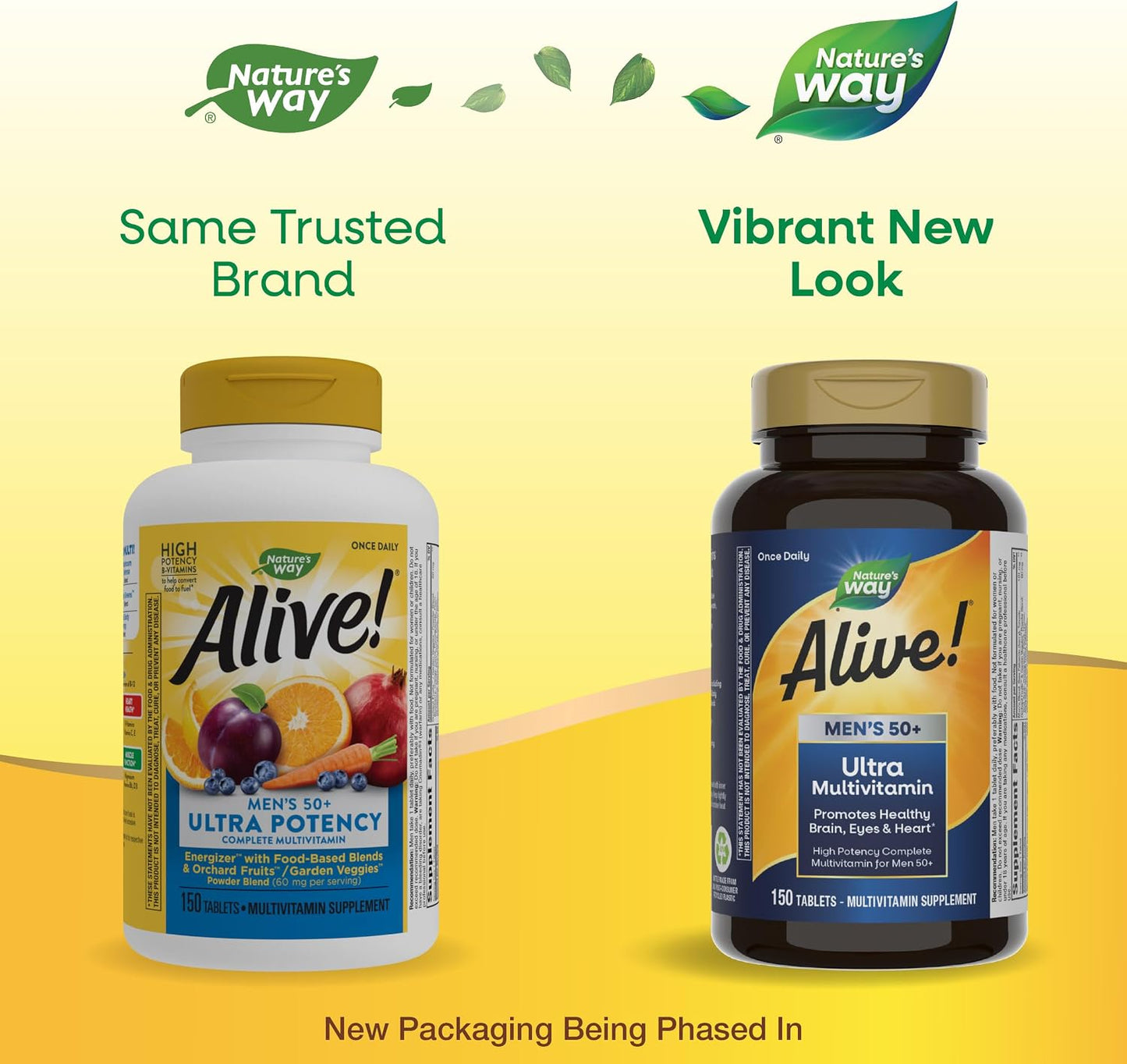 Nature's Way ¡Alive! 50+ Daily Ultra Multivitaminas para hombre...