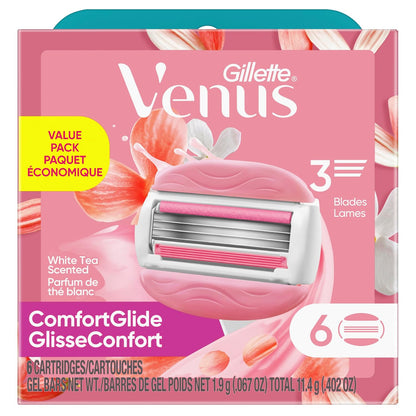 Gillette Venus ComfortGlide - Rastrillo de afeitar para mujer, té b...