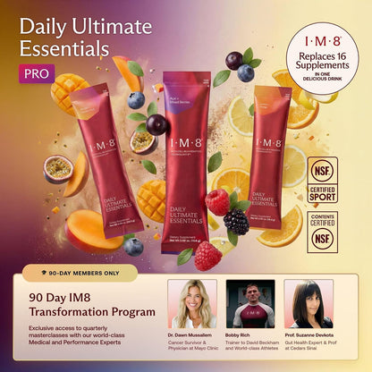 IM8 Daily Ultimate Essentials Suplemento multivitamínico todo en un...