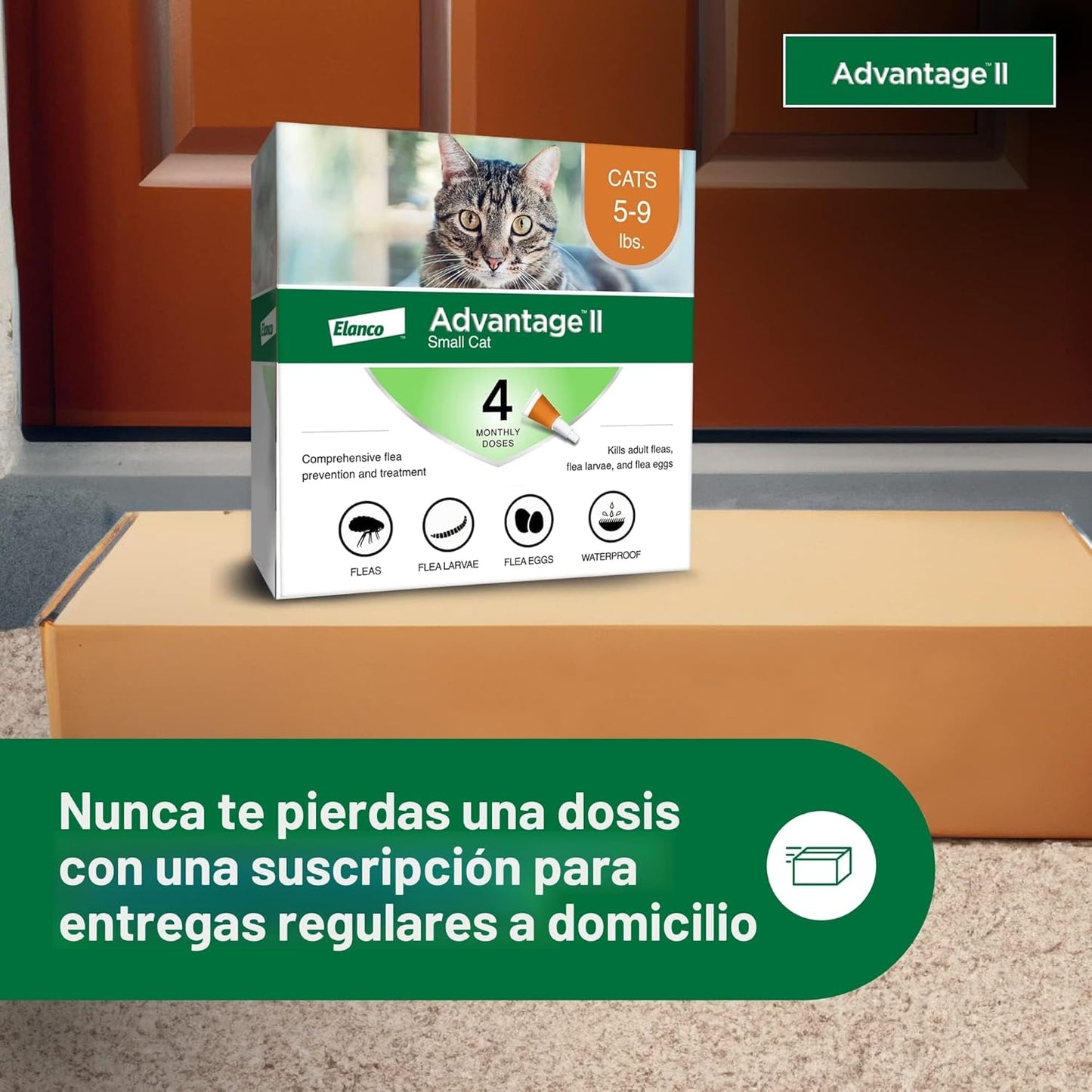 Advantage II Tratamiento y prevención de pulgas recomendado por vet...