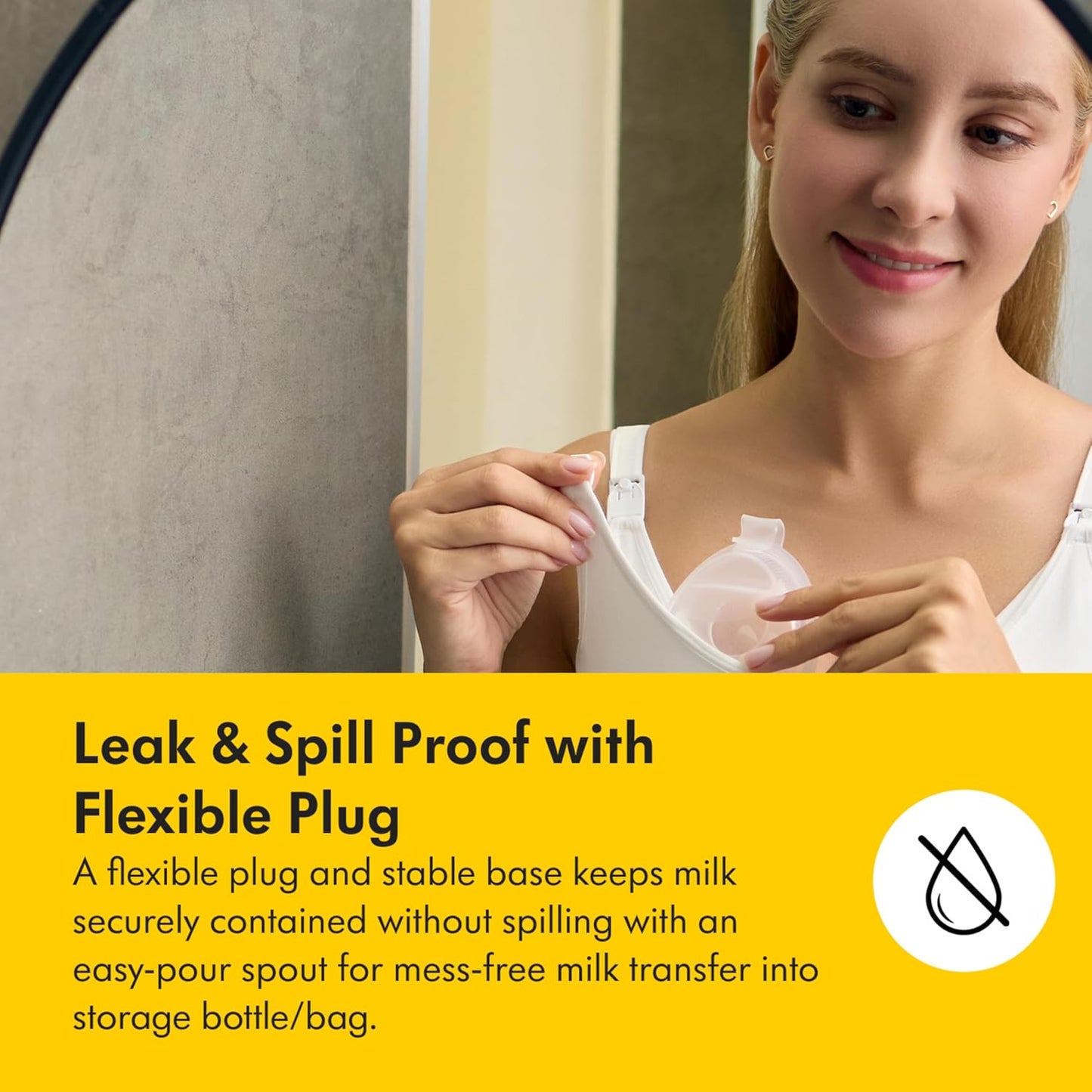 Medela in-Bra - Colector de leche materna, diseño a prueba de fugas...