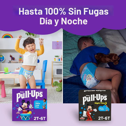 Pull-Ups Pantalones de entrenamiento nocturno para niños, talla 4T-...