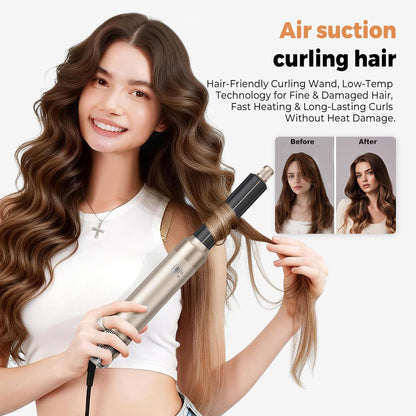 Set de cepillo secador de pelo 5 en 1, estilizador de aire caliente...
