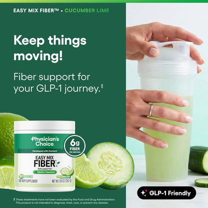 Physician's CHOICE Fibra Easy Mix para la salud digestiva y reg...