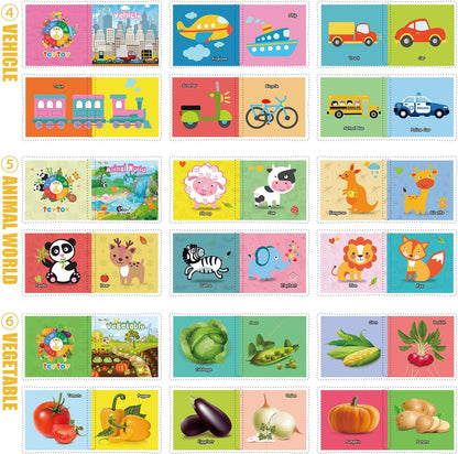 My First Soft Book, teytoy - Tela no tóxica para bebé, libros suaves arrugados para bebés, niños y niñas, juguetes educativos tempranos (paquete de 12)