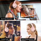 Uliptz Auriculares Bluetooth inalámbricos, tiempo de reproducción d...