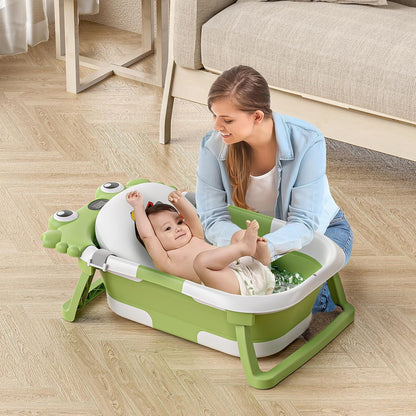 Bañera plegable para recién nacidos a niños pequeños con monitor de...