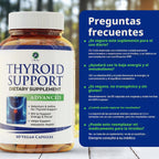 Suplemento con yodo para tiroides, fórmula para metabolismo, energí...