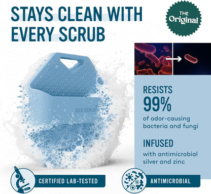 Sud Scrub® Limpiador Corporal de Silicona Antimicrobiana, Exfoliant...