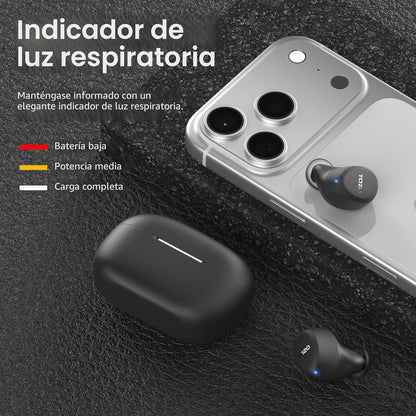 TOZO Auriculares inalámbricos A1 Bluetooth 5.3 de peso ligero en el...