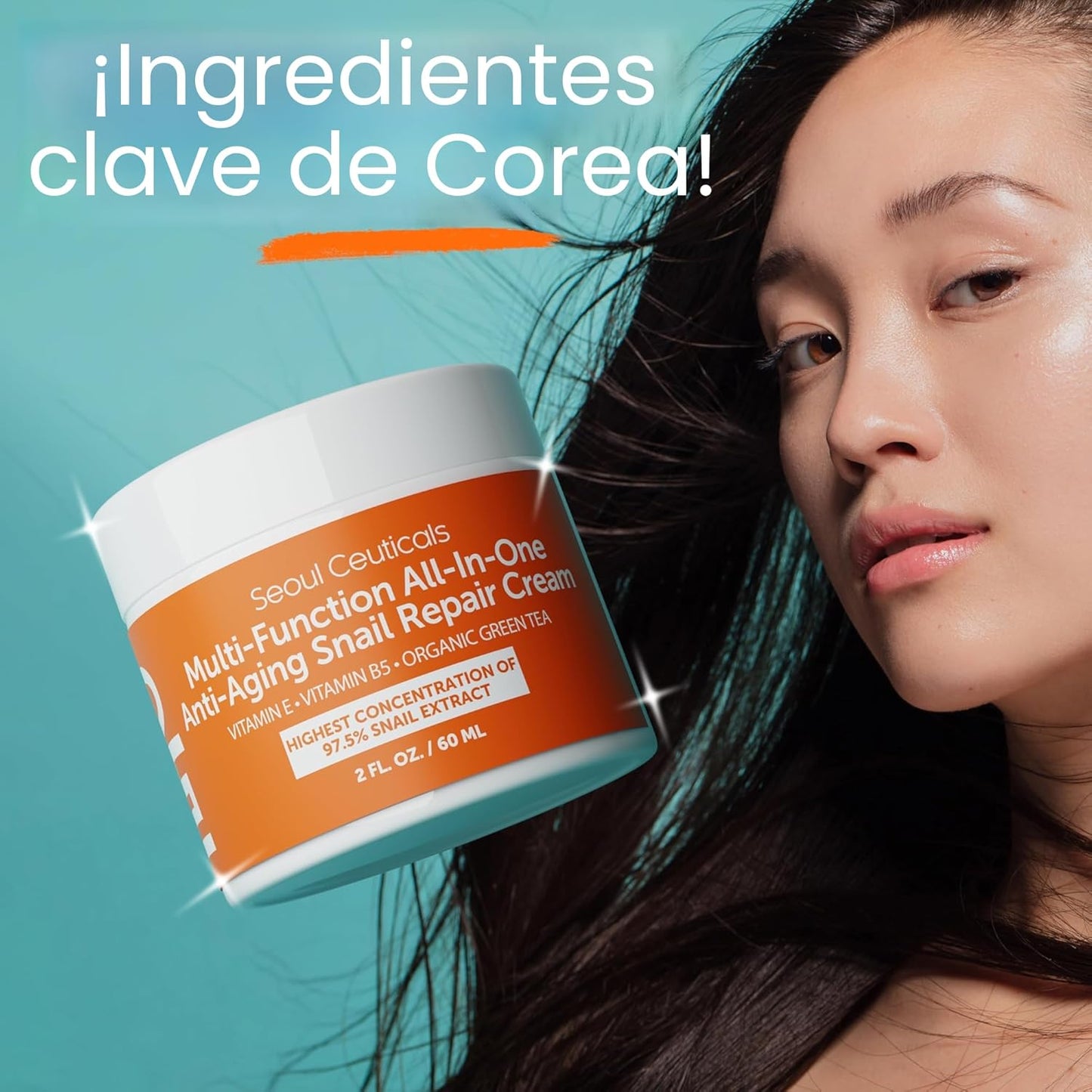 SeoulCeuticals Crema Hidratante de Mucina de Caracol 97.5% - Crema...