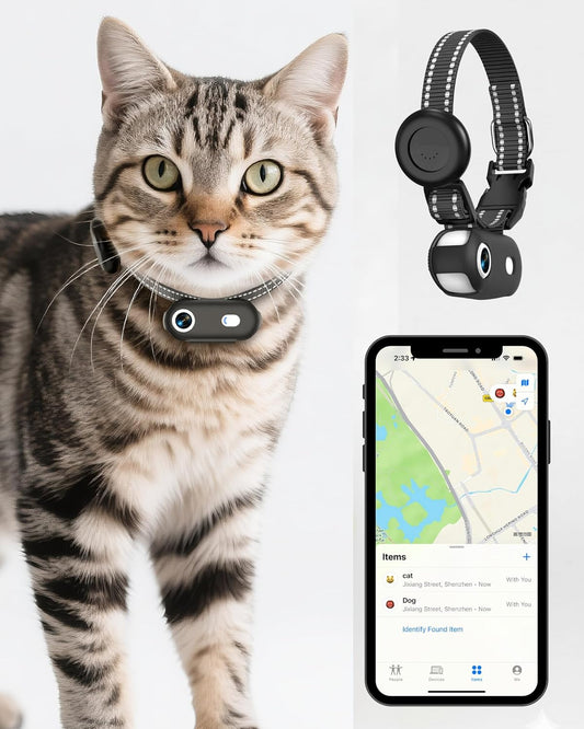 ZoomaraKam Collar de cámara para gatos y perros con aplicación de t...