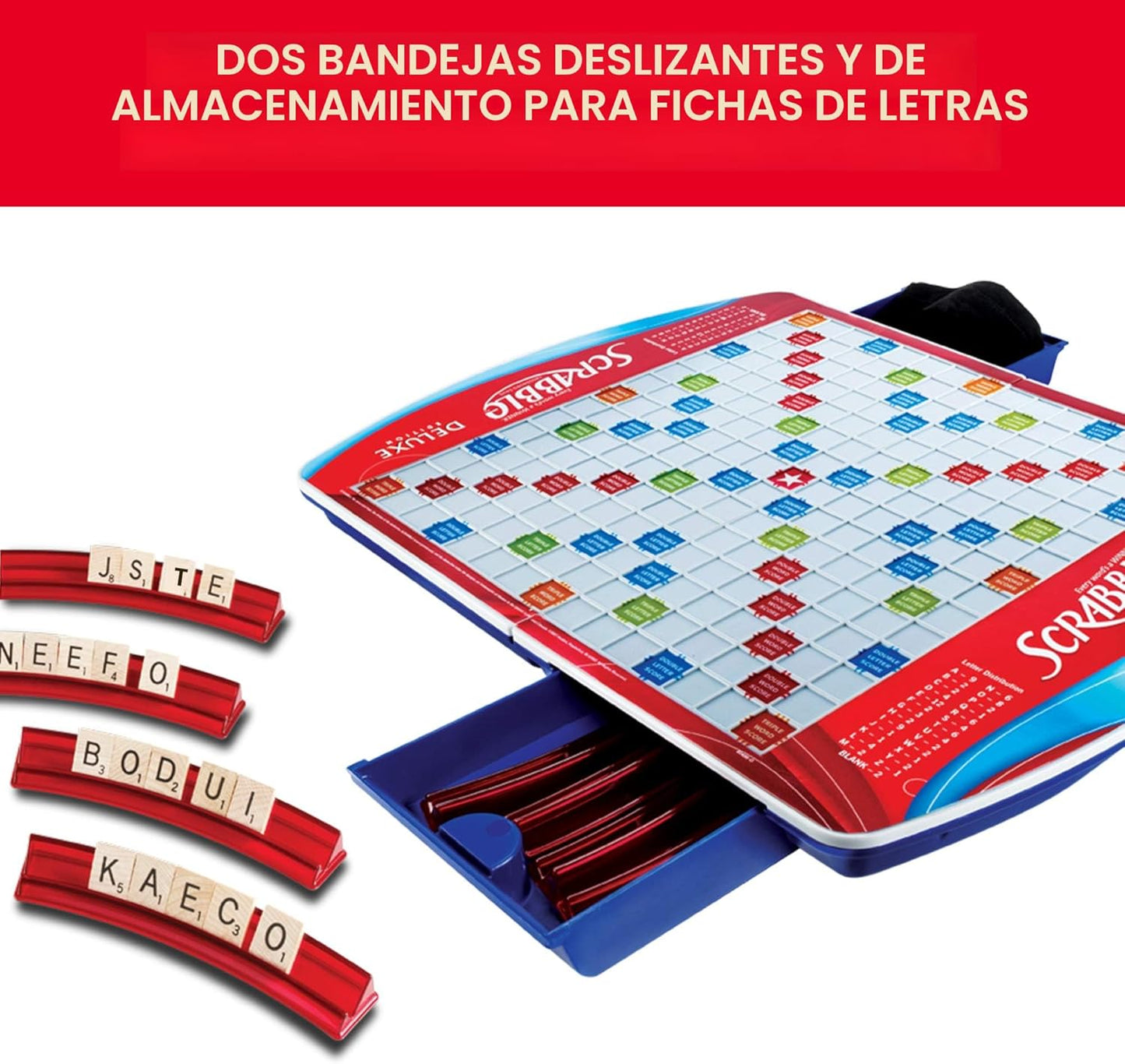 Scrabble edición Deluxe.