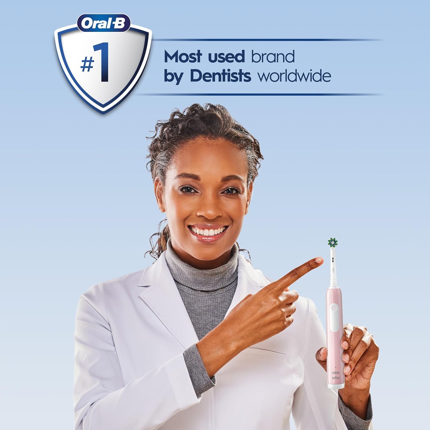 Oral-B Cepillo de dientes eléctrico recargable Pro 1000, color rosa