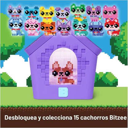 BITZEE, Doghouse Interactive Toy with 15 Puppies Inside, 3D Playroo...