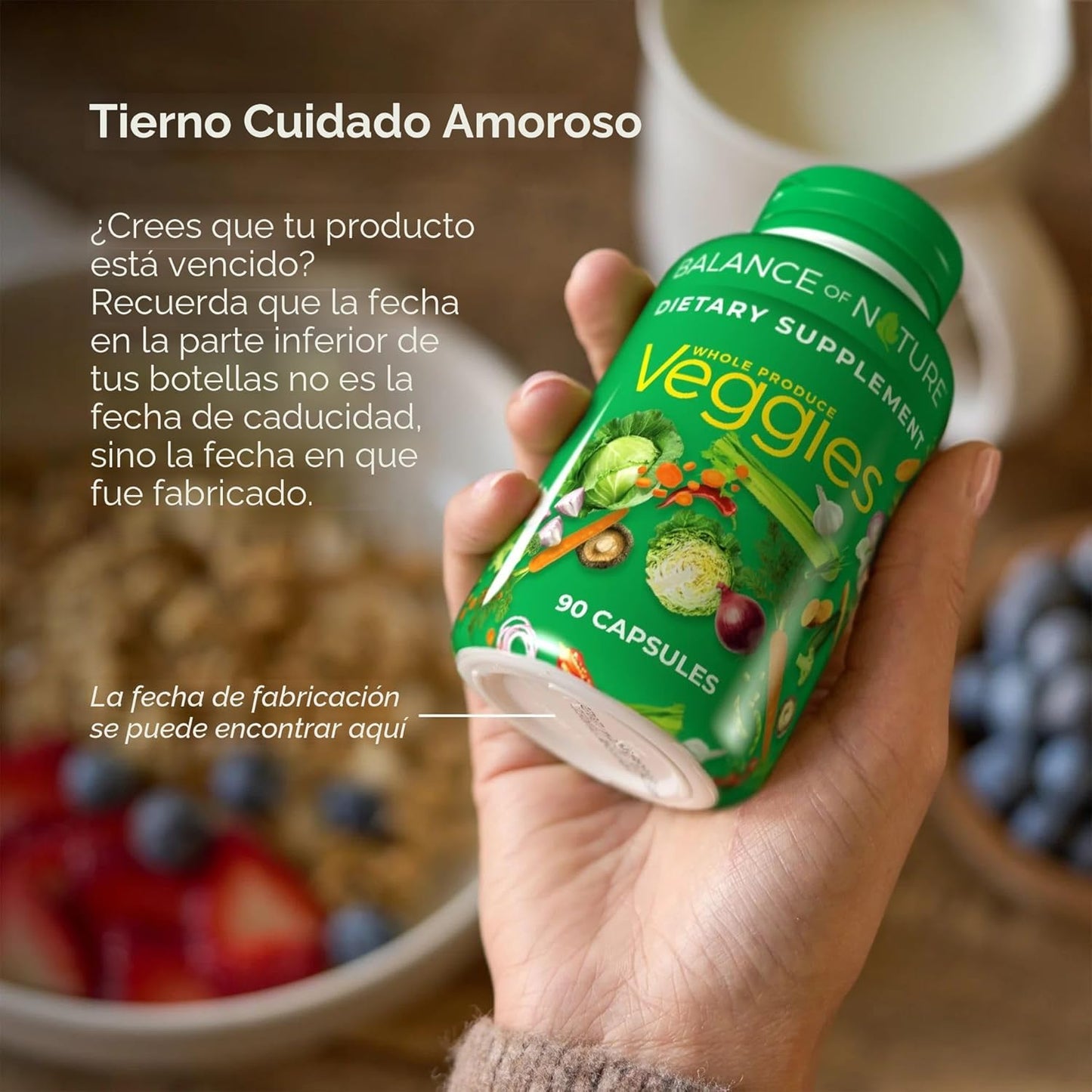 Suplementos de frutas y verduras de Balance Of Nature - 90 cápsulas...