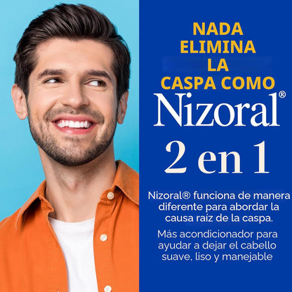 Nizoral Champú y acondicionador anticaspa 2 en 1, 14 onzas líquidas...